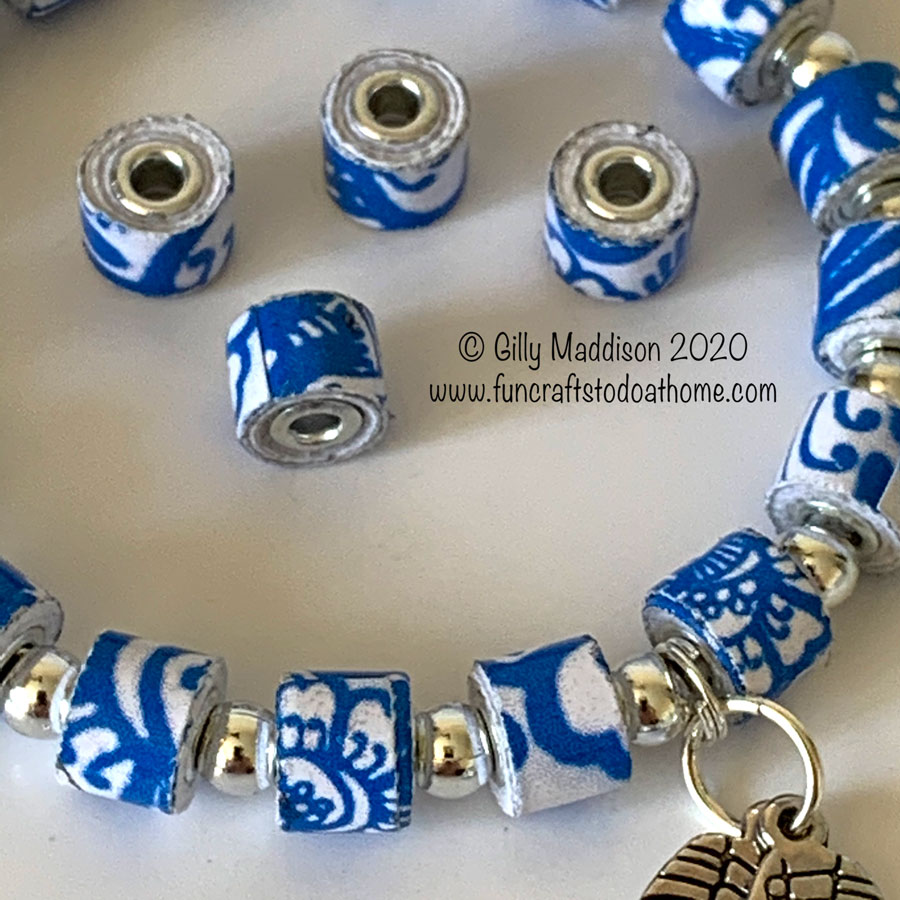 faux china look for paper beads