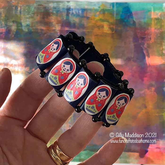 Russian Doll paper beads